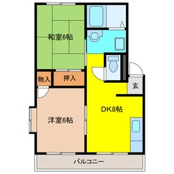 ハイツセンダの物件間取画像